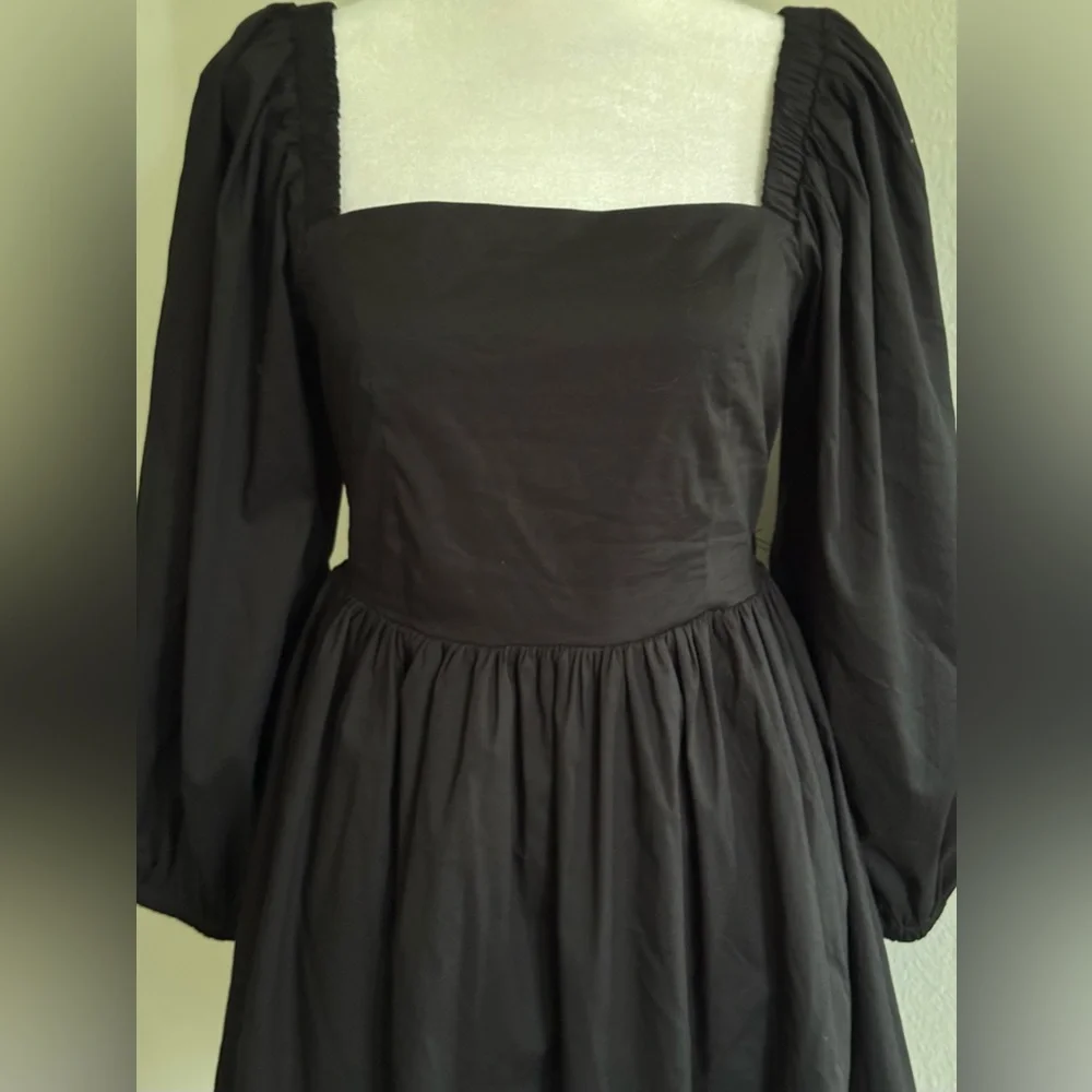 Forever 21 Women’s Backless Long Sleeve Black Mini Dress - Picture 5 of 6